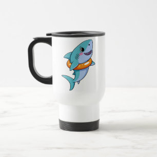Taza De Viaje Tiburón Bebé Lindo Con Flotador Niños