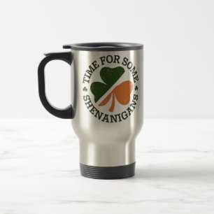 Taza De Viaje Tiempo de San Patricio para algunas travesuras de 