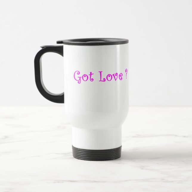 Taza De Viaje ¿Tienes amor?-mug (Izquierda)