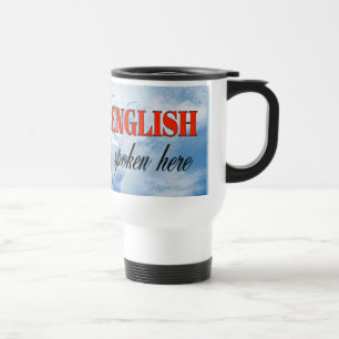 Taza De Viaje Tierra nublada de habla inglesa