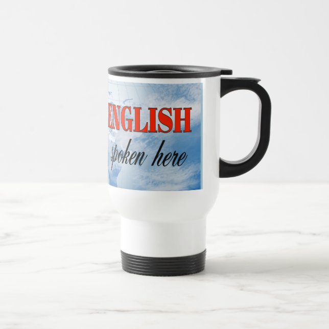 Taza De Viaje Tierra nublada de habla inglesa (Derecha)
