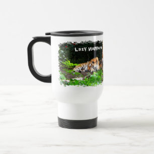 Taza De Viaje Tigre de Siberia Perezoso