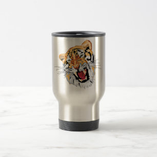 Taza De Viaje Tigre feroz el gruñir