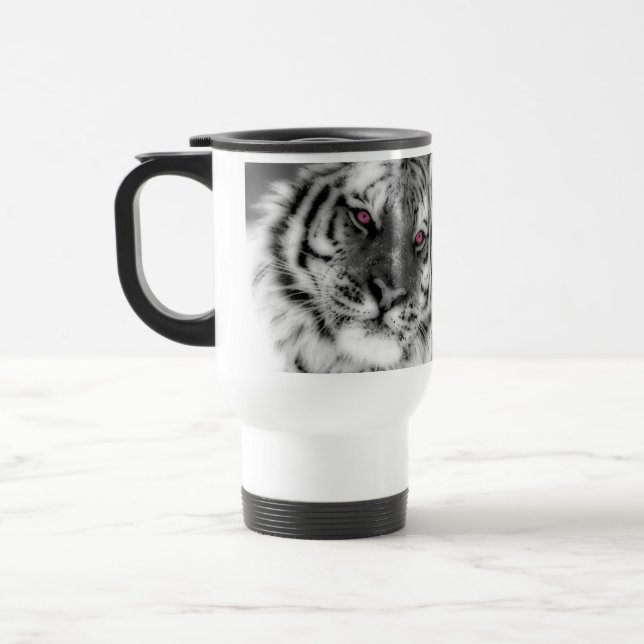 Taza De Viaje Tigre observado rosa (Izquierda)