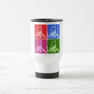 Taza De Viaje Tigres coloridos
