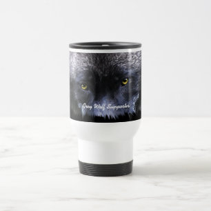 Taza De Viaje TIMBER WOLF PARTIDISTA Wolf Eyes Wildlife Gig