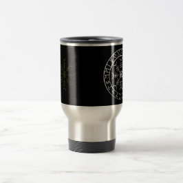 Taza De Viaje Timón de los nórdises del temor con las runas