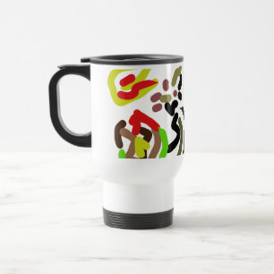 Taza De Viaje Tinta salvaje de lobo otoño 