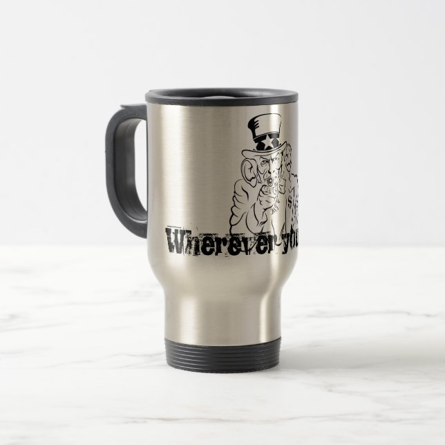 Taza De Viaje Tío Sam (Anverso izquierdo)
