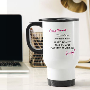 Taza De Viaje Tipo de letra de máquina de escribir para carta de