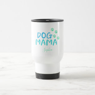 Taza De Viaje Tipografía de MAMA de Cute Paw y Perro