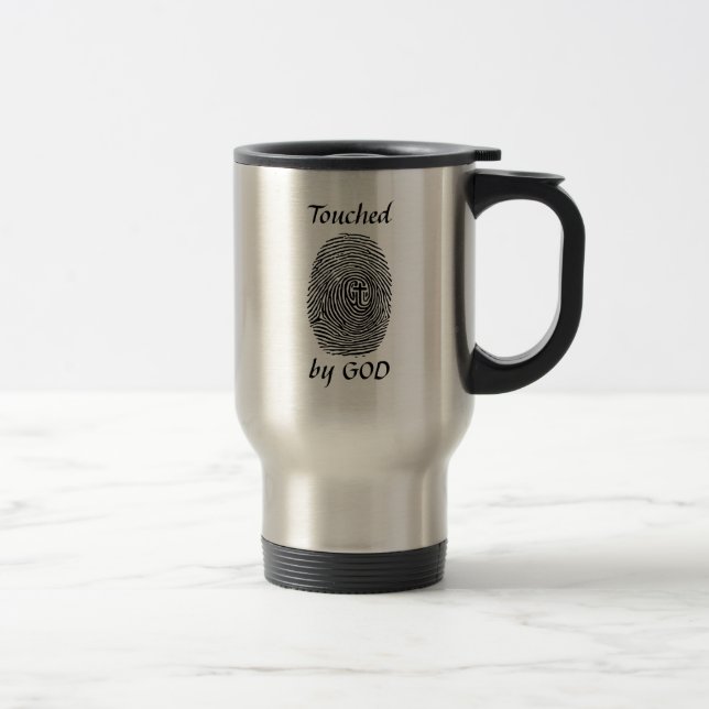 Taza De Viaje Tocado por dios (Derecha)