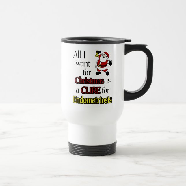 Taza De Viaje Todo Lo Que Quiero Para Navidades/Santa...Endometr (Derecha)