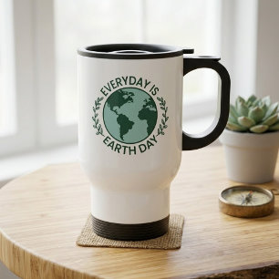 Taza De Viaje Todos los Días son el Día de la Tierra - Amante de
