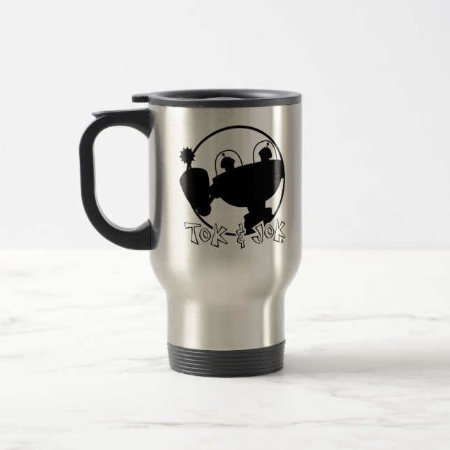 Taza De Viaje TokBOT y JokBOT Travel Mug (Izquierda)