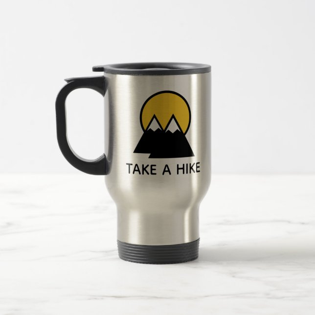 Taza De Viaje Toma Un Mug De Aventura De Senderismo (Izquierda)