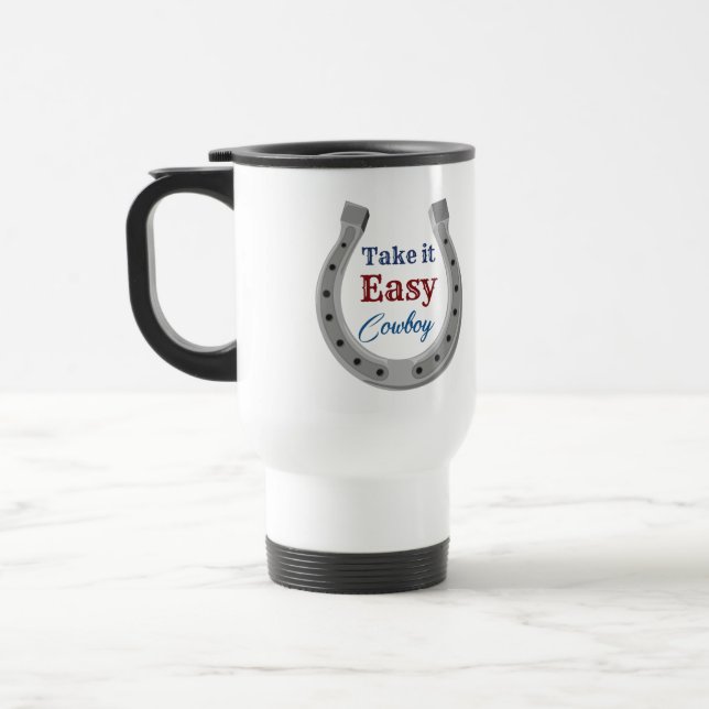 Taza De Viaje Tómate Cowboy fácil (Izquierda)