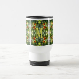 Taza De Viaje Tomates Cherry con Inicial de Monograma Personaliz