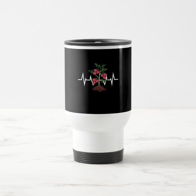 Taza De Viaje Tomates Plantar Heartbeat (Centro)