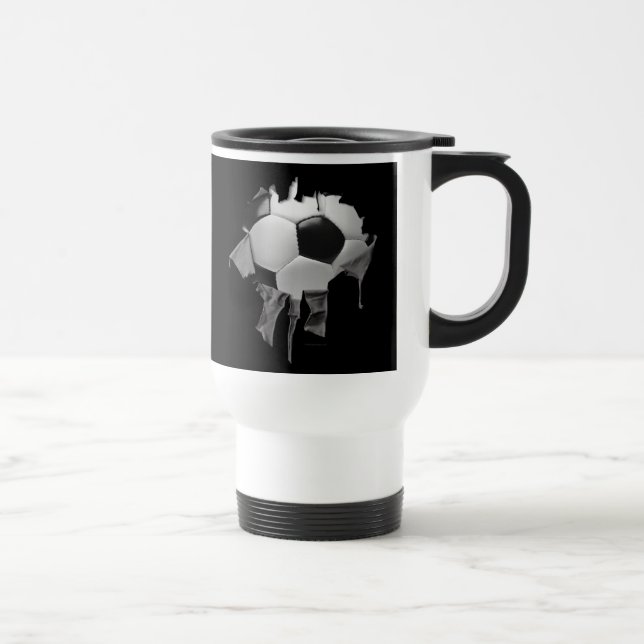 Taza De Viaje Torn Soccer Commuer Mug (Derecha)