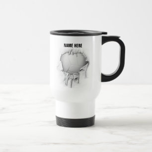 Taza De Viaje Torn Volleyball Travel Mug