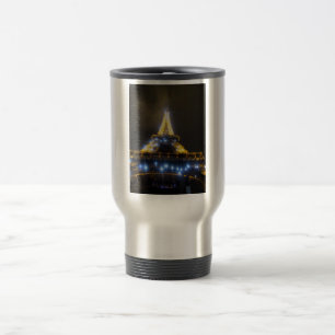 Taza De Viaje Torre Eiffel de noche
