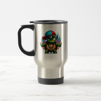 Taza De Viaje tortuga fría hip hop