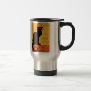 Taza De Viaje Tournée du Chat Noir, vintage del gato negro de