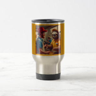 Taza De Viaje Trabajador de Sloth Fast Food