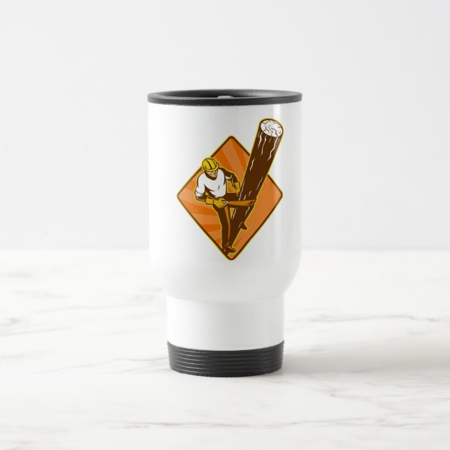 Taza De Viaje Trabajador eléctrico del electricista del (Centro)