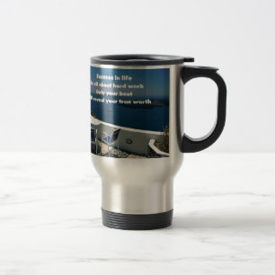 Taza De Viaje Trabajo duro y éxito
