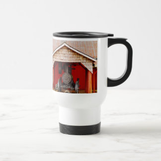 Taza De Viaje Tracter antiguo con motor de vapor