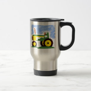 Taza De Viaje Tractor debajo del cielo azul