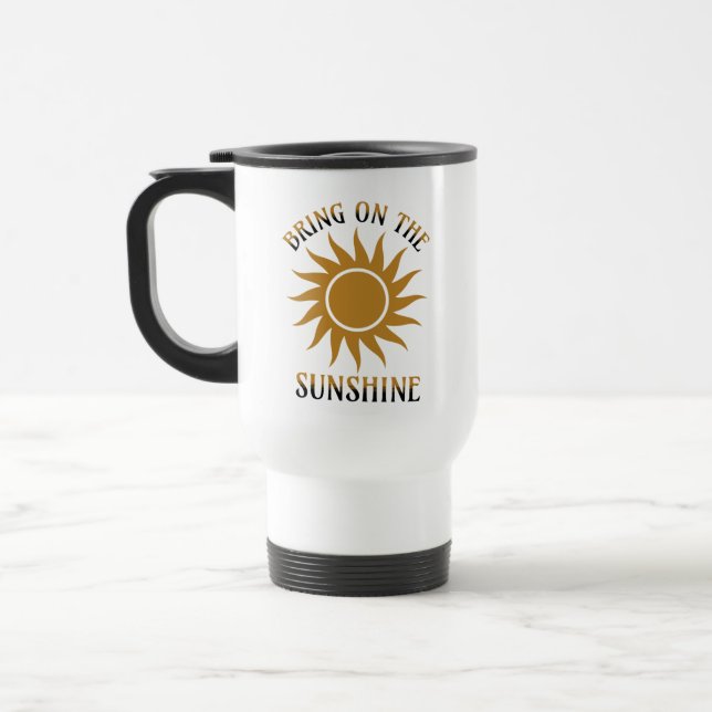 Taza De Viaje Trae el Sol Dorado (Izquierda)