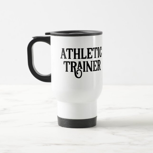 Taza De Viaje Trainer atlético de nombre personalizado (Izquierda)