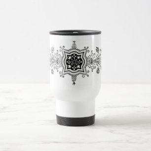 Taza De Viaje Trama de diseño floral