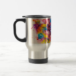 Taza De Viaje Trama de viaje con patrón de flores