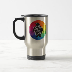 Taza De Viaje Trama de viaje de acero inoxidable Rainbow Penguin