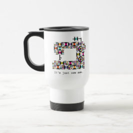 Taza De Viaje Trama de viaje de la máquina de coser de color
