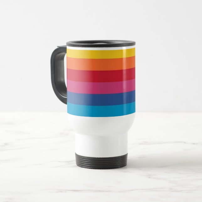 Taza De Viaje Trama de viajes con arco iris (Anverso izquierdo)