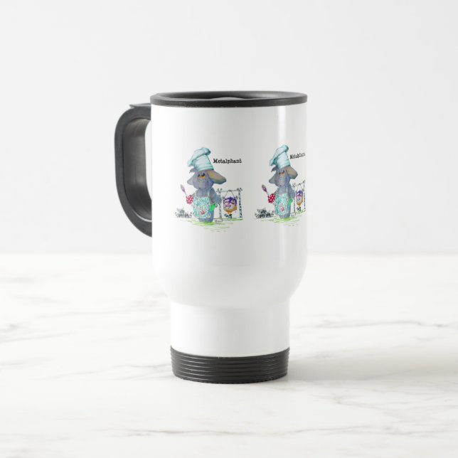 Taza De Viaje Trama de viajes del chef del Metalphant (Anverso izquierdo)