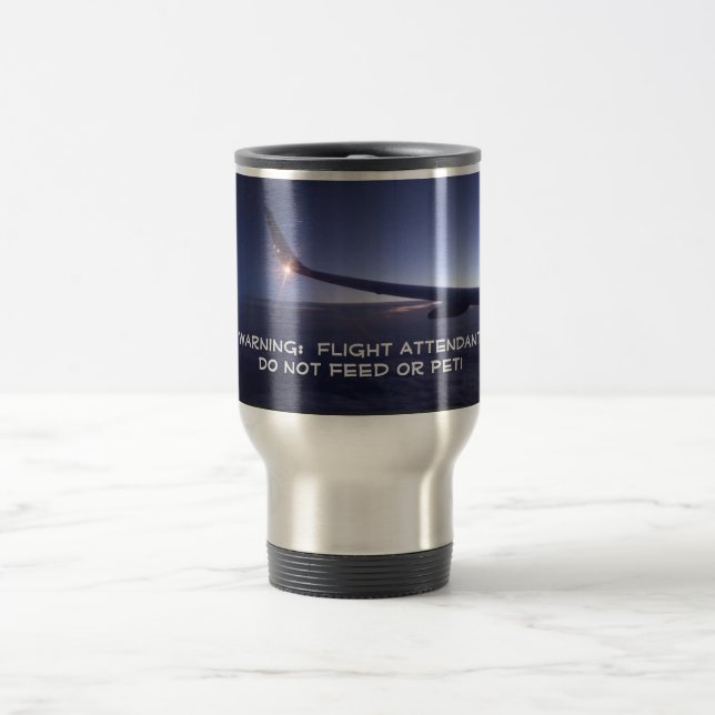 Taza De Viaje Trama de viajes del operador de vuelo (Centro)