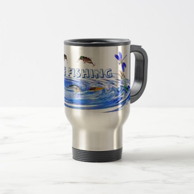 Taza De Viaje Tramo de viajes de pesca de destino (Anverso derecho)