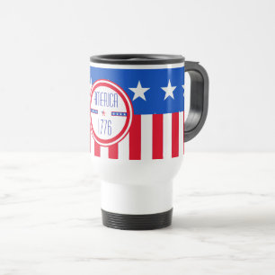 Taza De Viaje Trampa patriótica de viaje de American 1776