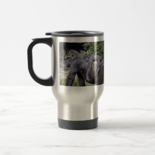 Taza De Viaje Transporte por ferrocarril del bebé y de la mamá