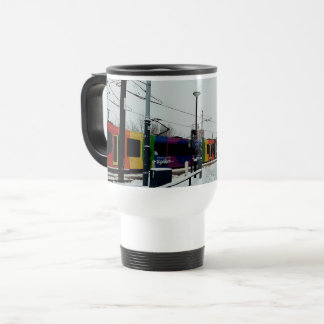 Taza De Viaje Tranvía a rayas