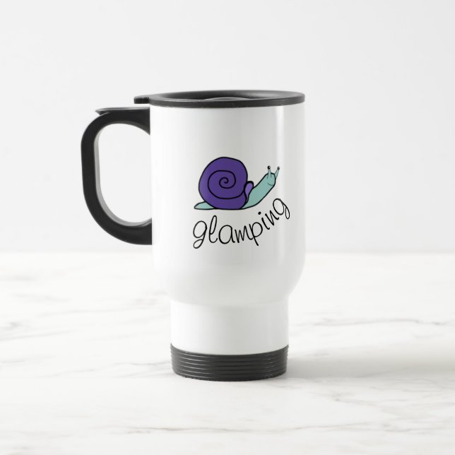 Taza De Viaje Travel Mug Resemugg - Snail "glamping" (Izquierda)