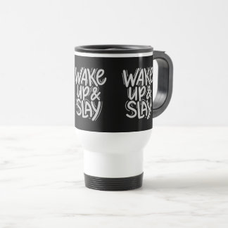 Taza De Viaje Travel Mug – WAKE UP & SLAY Bold Motivational