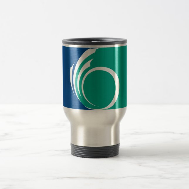Taza De Viaje Travel Mug with Flag of Ottawa, Canada (Centro)