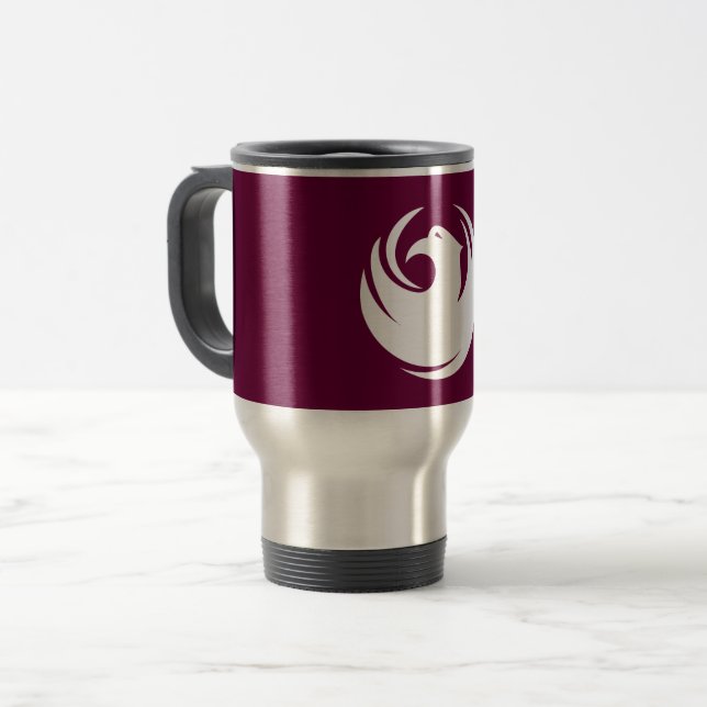 Taza De Viaje Travel Mug with Flag of Phoenix, Arizona (Anverso izquierdo)